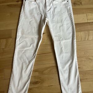 Banana Republic White Jeans Skinny Ankle 31